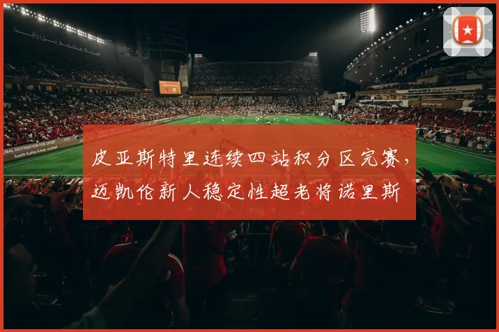 皮亚斯特里连续四站积分区完赛,迈凯伦新人稳定性超老将诺里斯